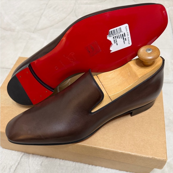 Christian Louboutin Other - NEW! $990 Christian Louboutin Men’s Dandelion Brown Leather Loafers 43 9.5 / 10